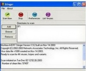 McAfee AVERT Stinger下载 12.1.0.1260 英文免费版 X64位|McAfee病毒专杀工具